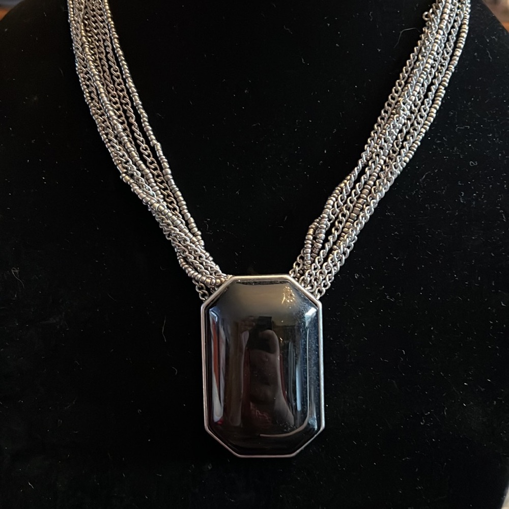 Banana Republic (BR) signed necklace. Sliver chains
